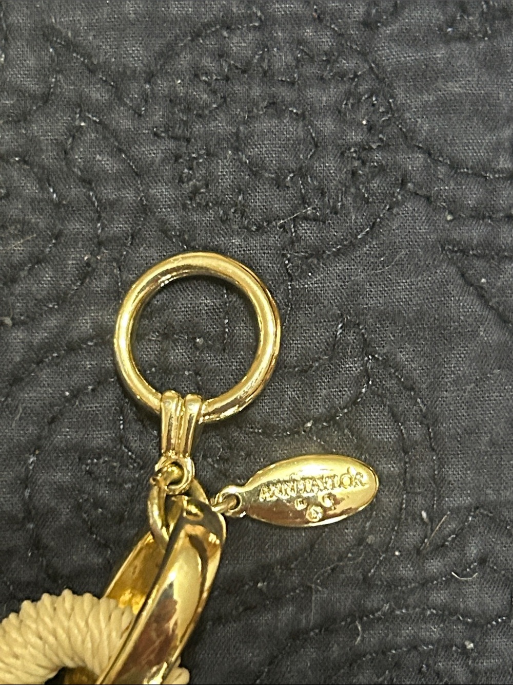 Ann Taylor Gold-Tone Textured Link Necklace & Bracelet Set with Pave Accents - Picture 4 of 4